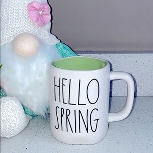 ❗️RAE DUNN HELLO SPRING GREEN MODERN FARMHOUSE COFFEE TEA MUG